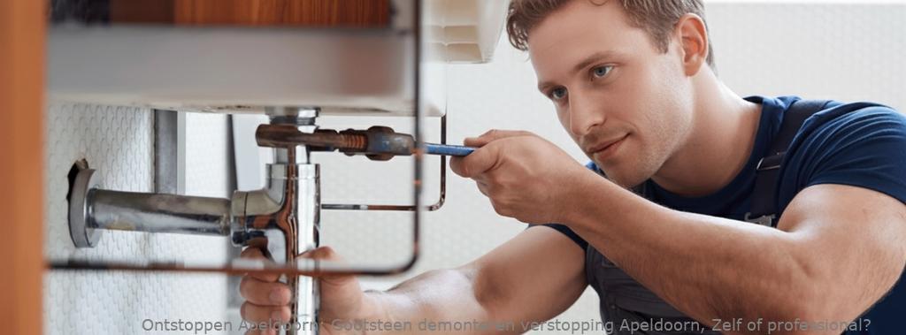 Gootsteen demonteren verstopping Apeldoorn, Zelf of professional?